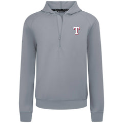 Texas Rangers Levelwear Technic Insignia Quarter-Zip Hoodie - Gray - MLB Lifestyle