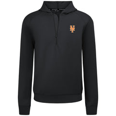 New York Mets Levelwear Technic Insignia Quarter-Zip Hoodie - Black - MLB Online