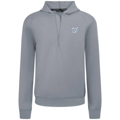 Washington Nationals Levelwear Technic Insignia Quarter-Zip Hoodie - Gray - MLB Sale