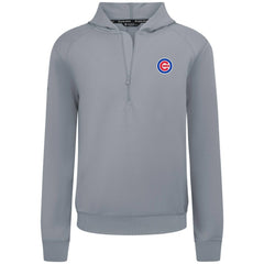 Chicago Cubs Levelwear Technic Insignia Quarter-Zip Hoodie - Gray - MLB on Sale