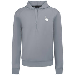 Los Angeles Dodgers Levelwear Technic Insignia Quarter-Zip Hoodie - Gray - MLB Discount
