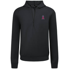 Los Angeles Angels Levelwear Technic Insignia Quarter-Zip Hoodie - Black - MLB Discount