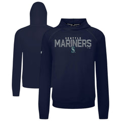 Seattle Mariners Levelwear Mandate Carve Tri-Blend Hoodie - Navy - MLB Sale