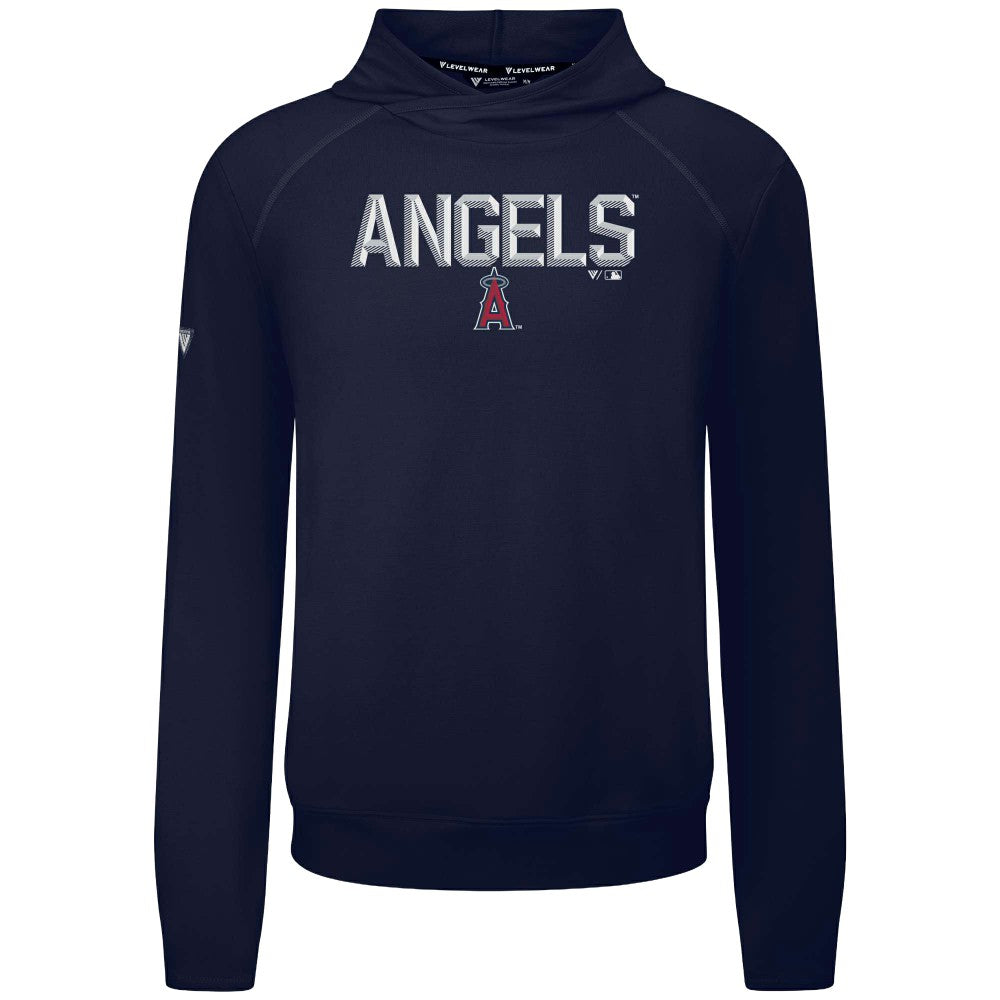 Los Angeles Angels Levelwear Mandate Carve Tri-Blend Hoodie - Navy - MLB Sale