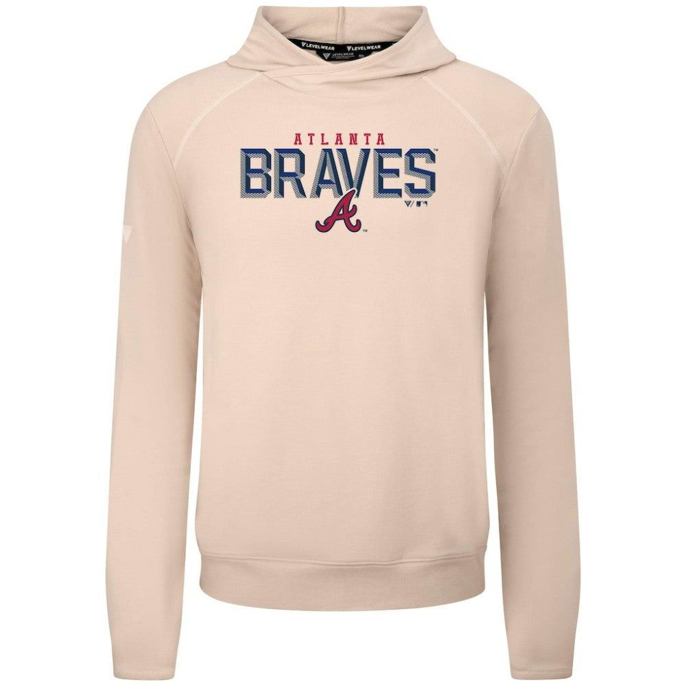 Atlanta Braves Levelwear Mandate Carve Tri-Blend Hoodie - Khaki - MLB Online