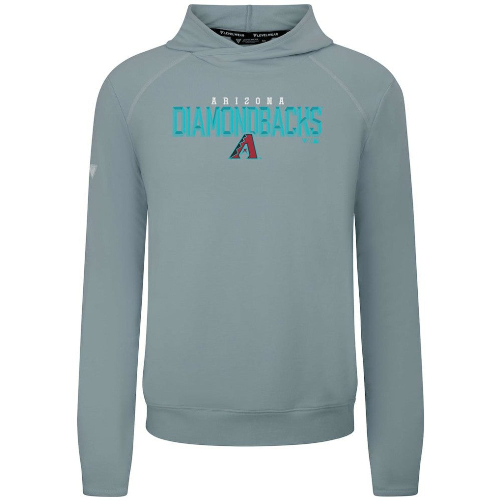 Arizona Diamondbacks Levelwear Mandate Carve Tri-Blend Hoodie - Gray - MLB Discount