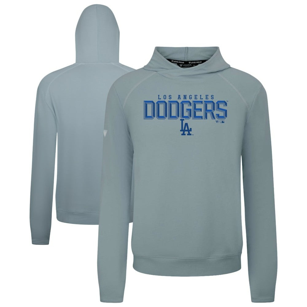 Los Angeles Dodgers Levelwear Mandate Carve Tri-Blend Hoodie - Gray - MLB on Sale