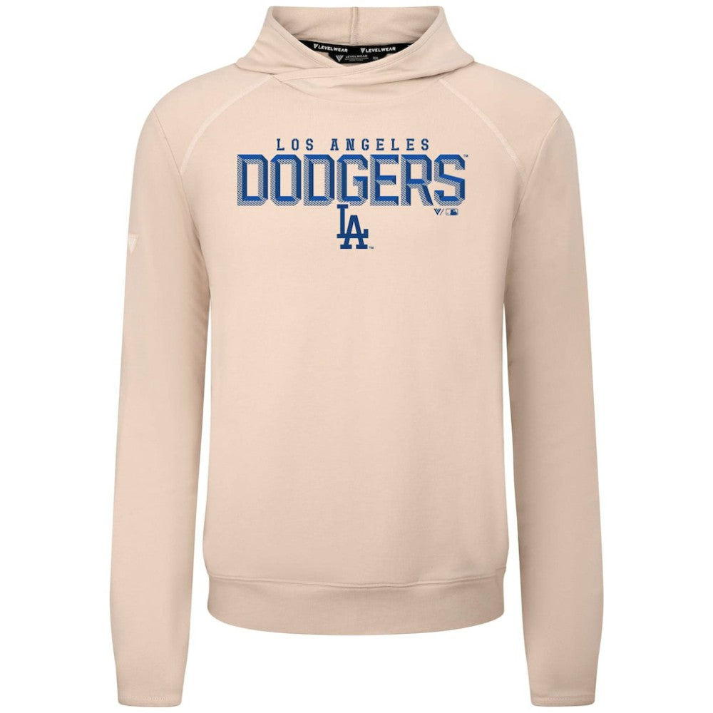 Los Angeles Dodgers Levelwear Mandate Carve Tri-Blend Hoodie - Khaki - MLB Discount