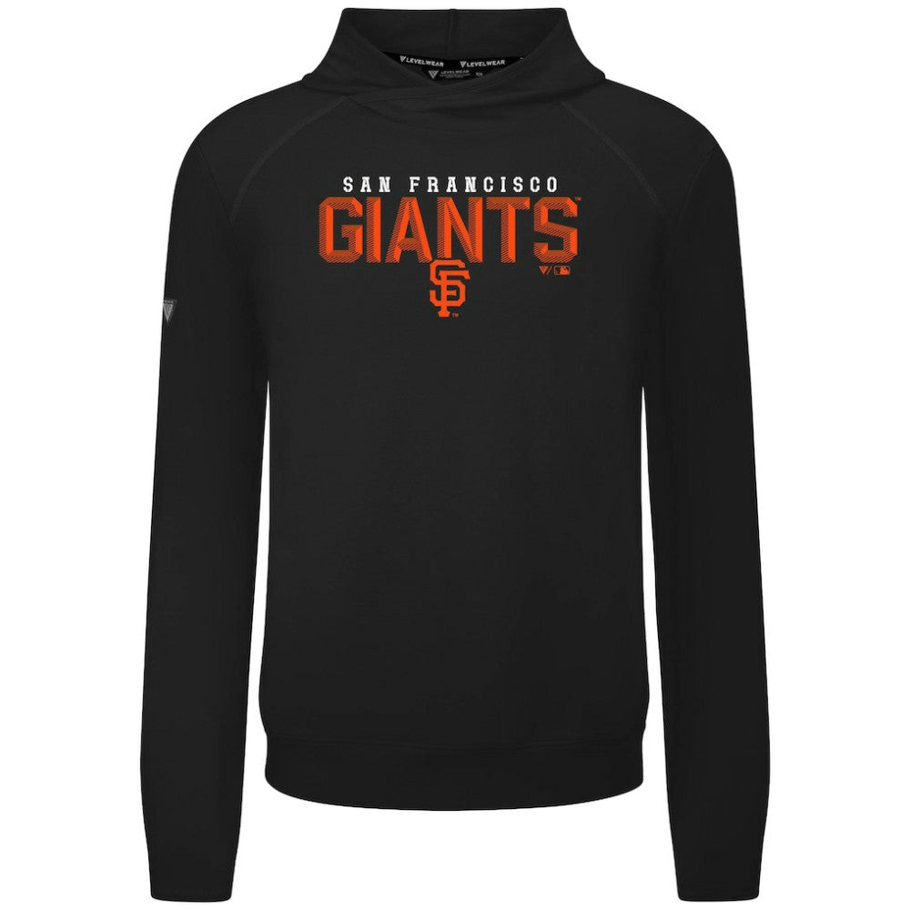 San Francisco Giants Levelwear Mandate Carve Tri-Blend Hoodie - Black - MLB Discount