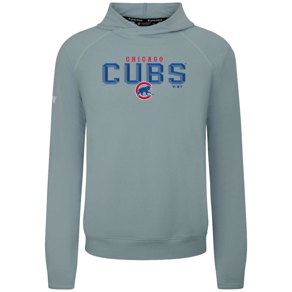 Chicago Cubs Levelwear Mandate Carve Tri-Blend Hoodie - Gray - MLB on Sale