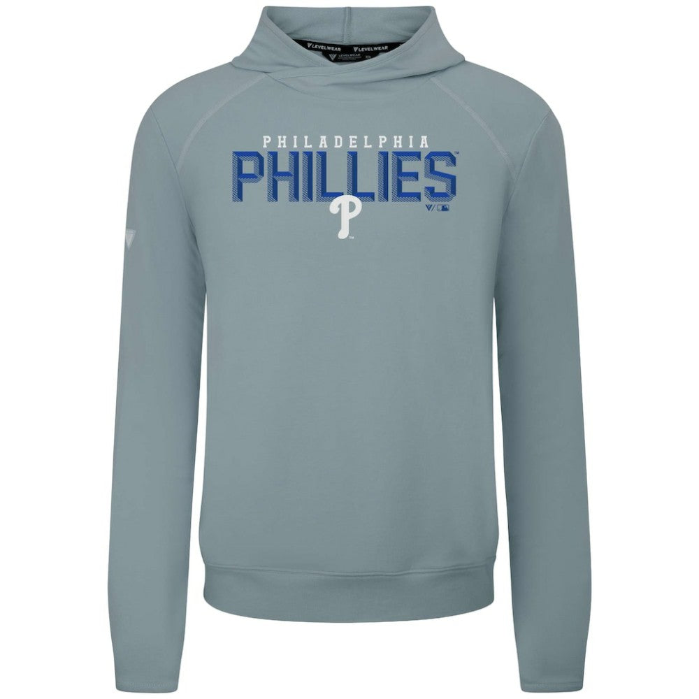 Philadelphia Phillies Levelwear Mandate Carve Tri-Blend Hoodie - Gray - MLB on Sale