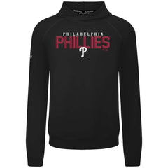 Philadelphia Phillies Levelwear Mandate Carve Tri-Blend Hoodie - Black - MLB on Sale