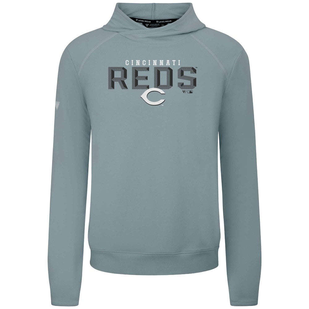 Cincinnati Reds Levelwear Mandate Carve Tri-Blend Hoodie - Gray - MLB Online