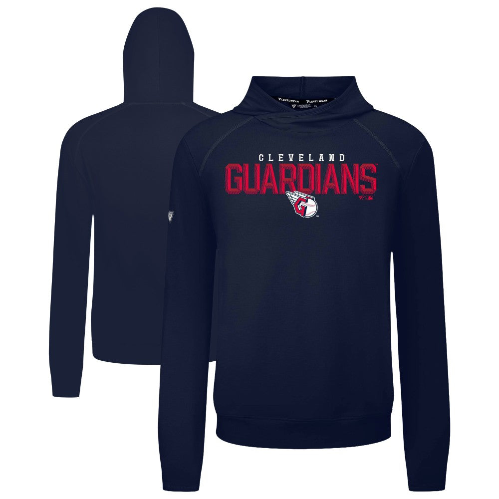 Cleveland Guardians Levelwear Mandate Carve Tri-Blend Hoodie - Navy - MLB on Sale