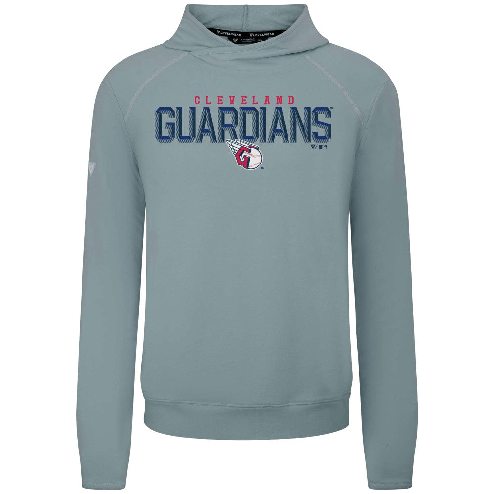 Cleveland Guardians Levelwear Mandate Carve Tri-Blend Hoodie - Gray - MLB Lifestyle