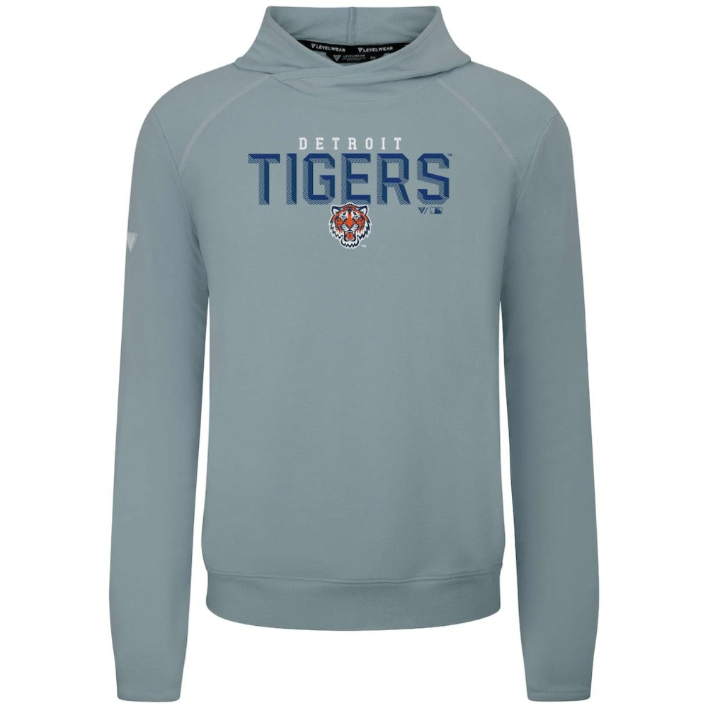 Detroit Tigers Levelwear Mandate Carve Tri-Blend Hoodie - Gray - MLB Online