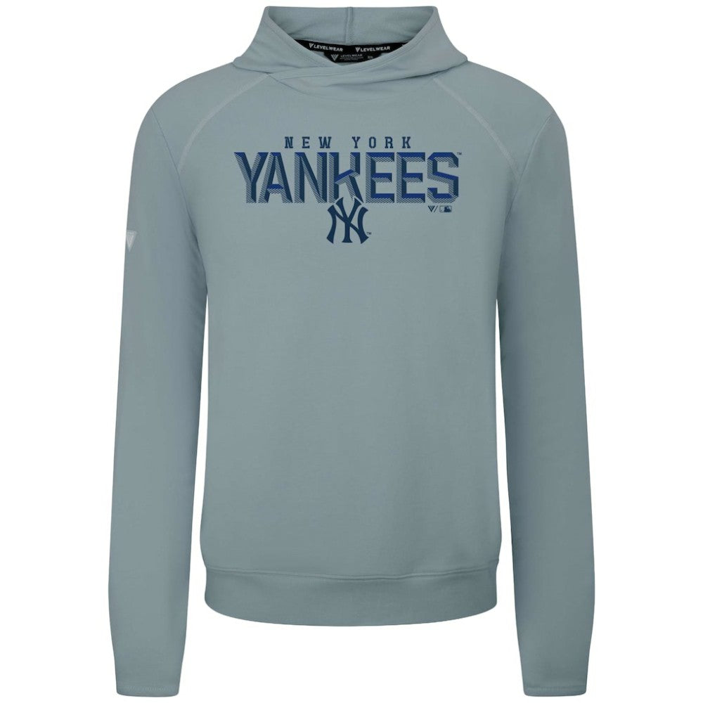New York Yankees Levelwear Mandate Carve Tri-Blend Hoodie - Gray - MLB Online