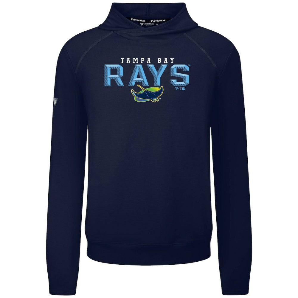 Tampa Bay Rays Levelwear Mandate Carve Tri-Blend Hoodie - Navy - MLB Discount