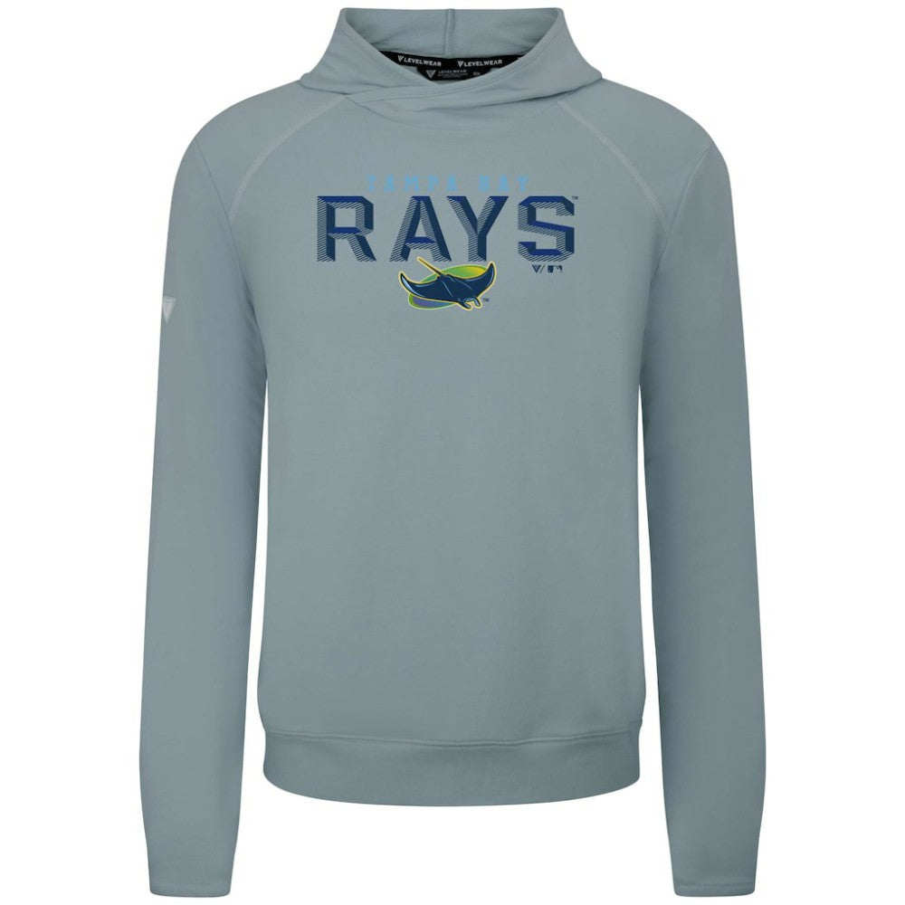 Tampa Bay Rays Levelwear Mandate Carve Tri-Blend Hoodie - Gray - MLB Lifestyle