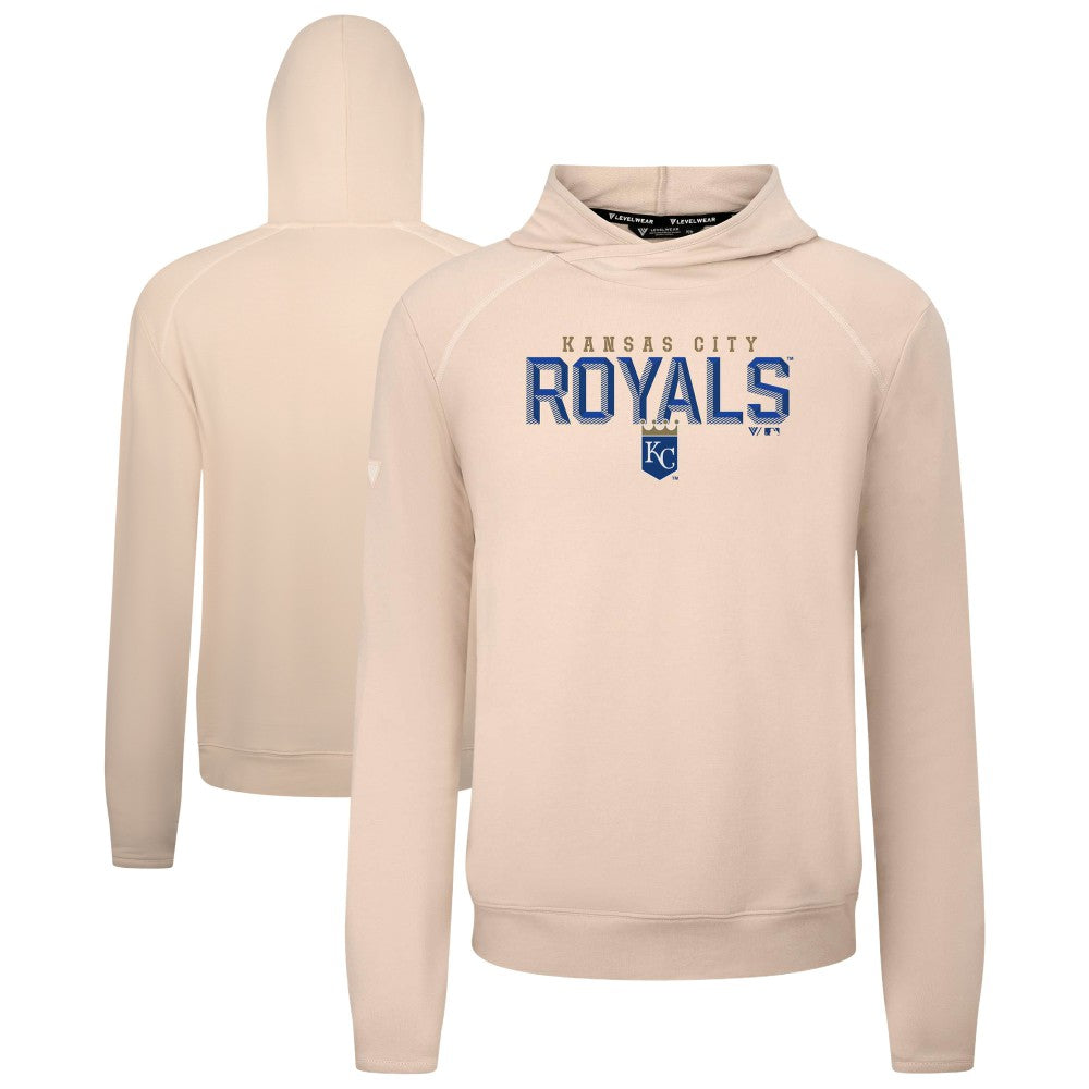 Kansas City Royals Levelwear Mandate Carve Tri-Blend Hoodie - Khaki - MLB Online