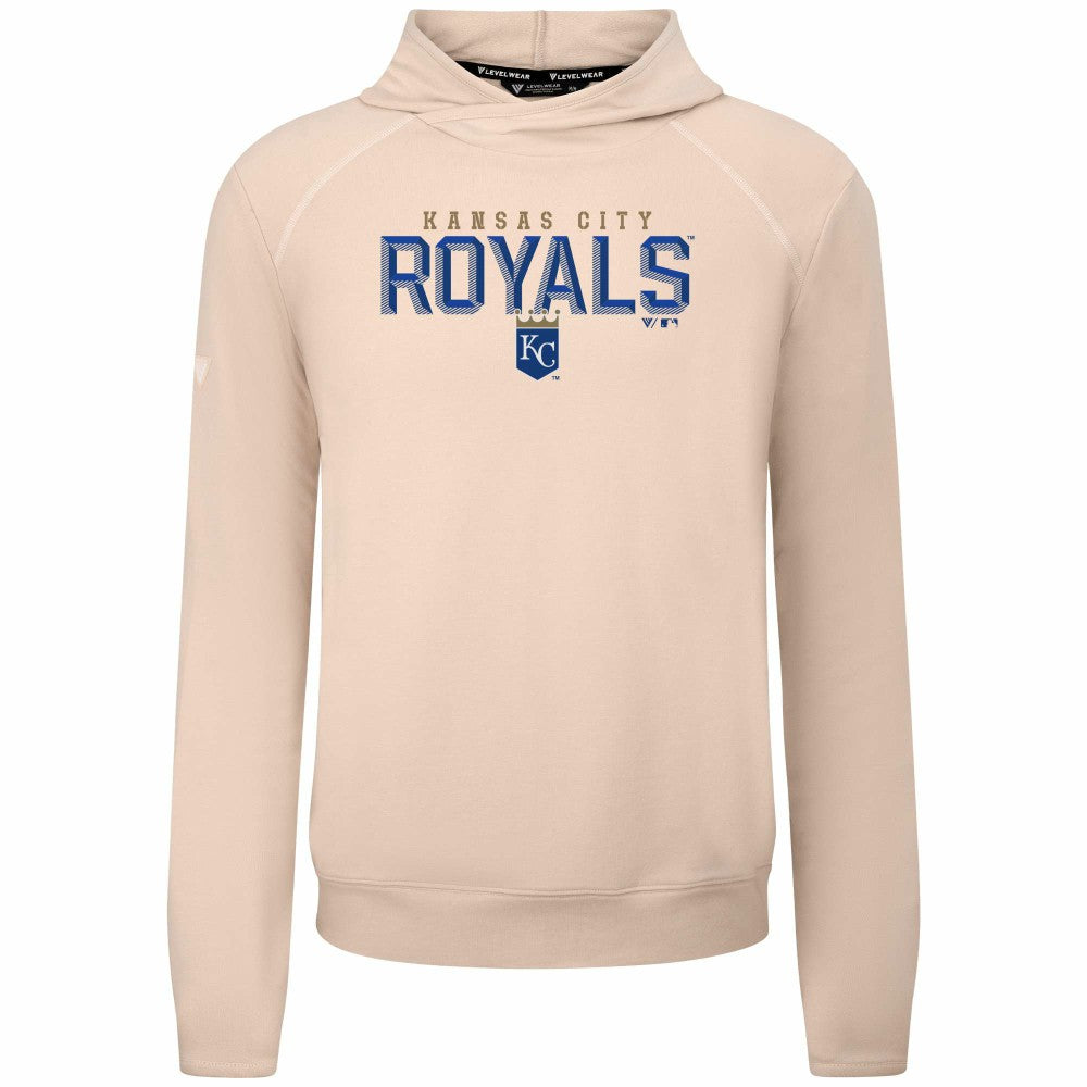 Kansas City Royals Levelwear Mandate Carve Tri-Blend Hoodie - Khaki - MLB Online