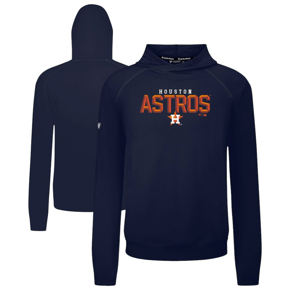Houston Astros Levelwear Mandate Carve Tri-Blend Hoodie - Navy - MLB on Sale