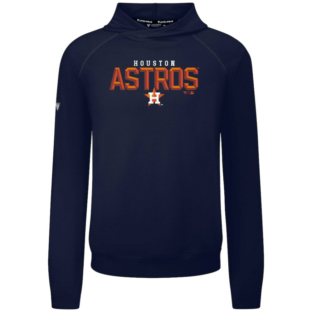 Houston Astros Levelwear Mandate Carve Tri-Blend Hoodie - Navy - MLB on Sale
