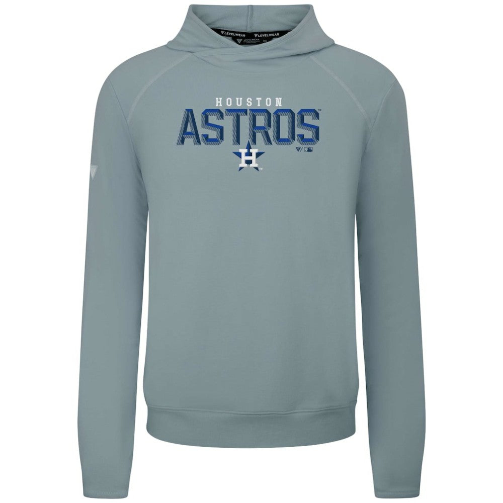 Houston Astros Levelwear Mandate Carve Tri-Blend Hoodie - Gray - MLB on Sale