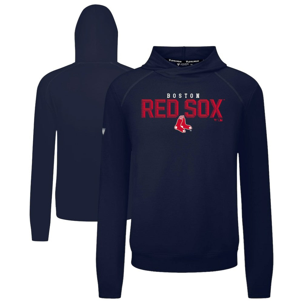 Boston Red Sox Levelwear Mandate Carve Tri-Blend Hoodie - Navy - MLB Online