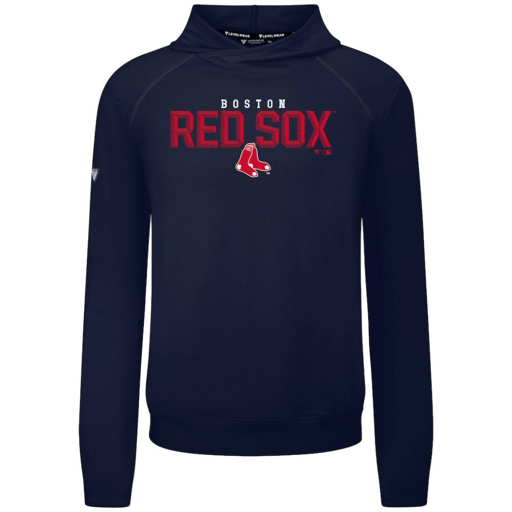 Boston Red Sox Levelwear Mandate Carve Tri-Blend Hoodie - Navy - MLB Online