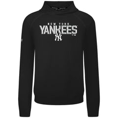 New York Yankees Levelwear Mandate Carve Tri-Blend Hoodie - Black - MLB Discount
