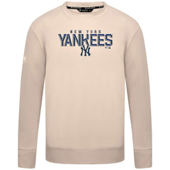 New York Yankees Levelwear Mandate Carve Tri-Blend Sweatshirt - Khaki - MLB on Sale
