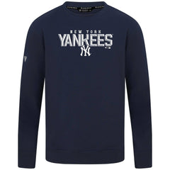 New York Yankees Levelwear Mandate Carve Tri-Blend Sweatshirt - Navy - MLB Lifestyle