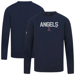 Los Angeles Angels Levelwear Mandate Carve Tri-Blend Sweatshirt - Navy - MLB Discount