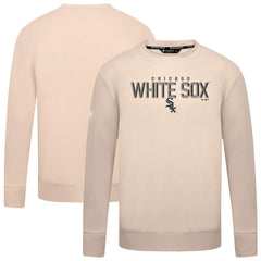 Chicago White Sox Levelwear Mandate Carve Tri-Blend Sweatshirt - Khaki - MLB Discount