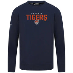 Detroit Tigers Levelwear Mandate Carve Tri-Blend Sweatshirt - Navy - MLB Online