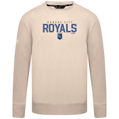 Kansas City Royals Levelwear Mandate Carve Tri-Blend Sweatshirt - Khaki - MLB Lifestyle