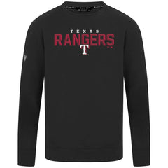 Texas Rangers Levelwear Mandate Carve Tri-Blend Sweatshirt - Black - MLB on Sale