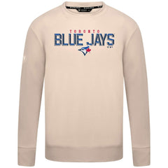 Toronto Blue Jays Levelwear Mandate Carve Tri-Blend Sweatshirt - Khaki - MLB Lifestyle