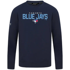 Toronto Blue Jays Levelwear Mandate Carve Tri-Blend Sweatshirt - Navy - MLB Online