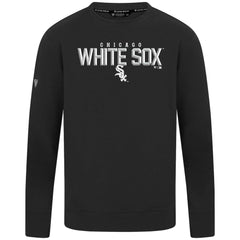 Chicago White Sox Levelwear Mandate Carve Tri-Blend Sweatshirt - Black - MLB Discount