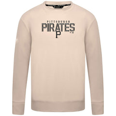 Pittsburgh Pirates Levelwear Mandate Carve Tri-Blend Sweatshirt - Khaki - MLB on Sale