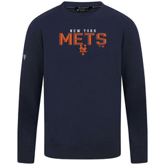 New York Mets Levelwear Mandate Carve Tri-Blend Sweatshirt - Navy - MLB Lifestyle