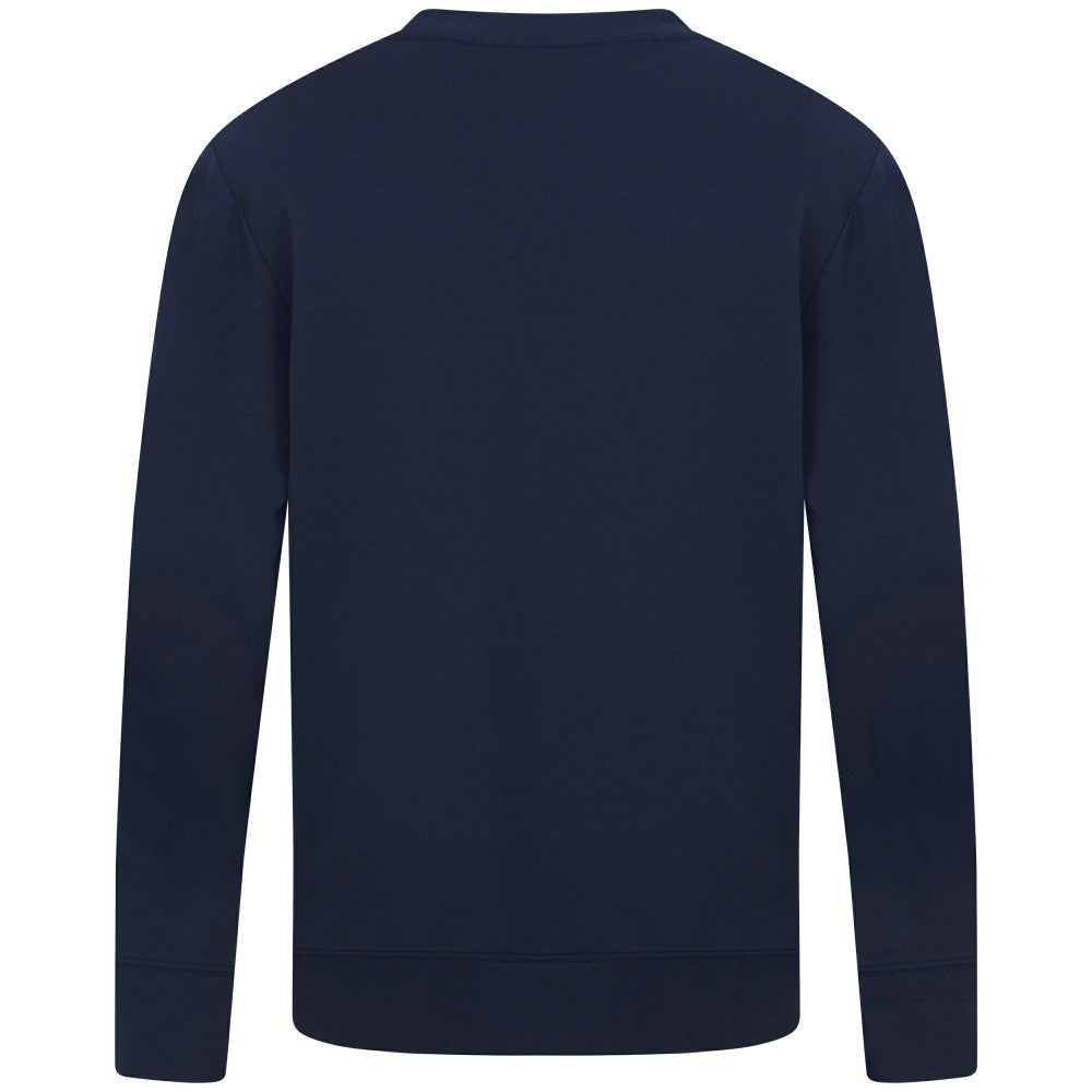 New York Mets Levelwear Mandate Carve Tri-Blend Sweatshirt - Navy - MLB Lifestyle