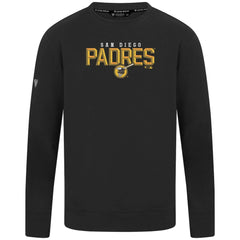 San Diego Padres Levelwear Mandate Carve Tri-Blend Sweatshirt - Black - MLB Online