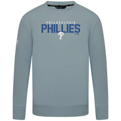 Philadelphia Phillies Levelwear Mandate Carve Tri-Blend Sweatshirt - Gray - MLB Discount