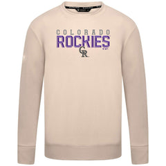 Colorado Rockies Levelwear Mandate Carve Tri-Blend Sweatshirt - Khaki - MLB Online