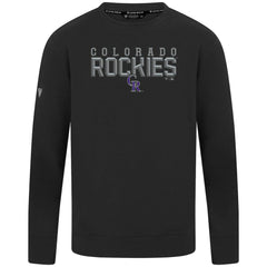 Colorado Rockies Levelwear Mandate Carve Tri-Blend Sweatshirt - Black - MLB Online