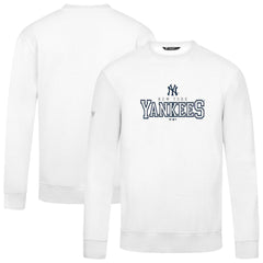 New York Yankees Levelwear Zane Journey Sweatshirt - White - MLB Discount