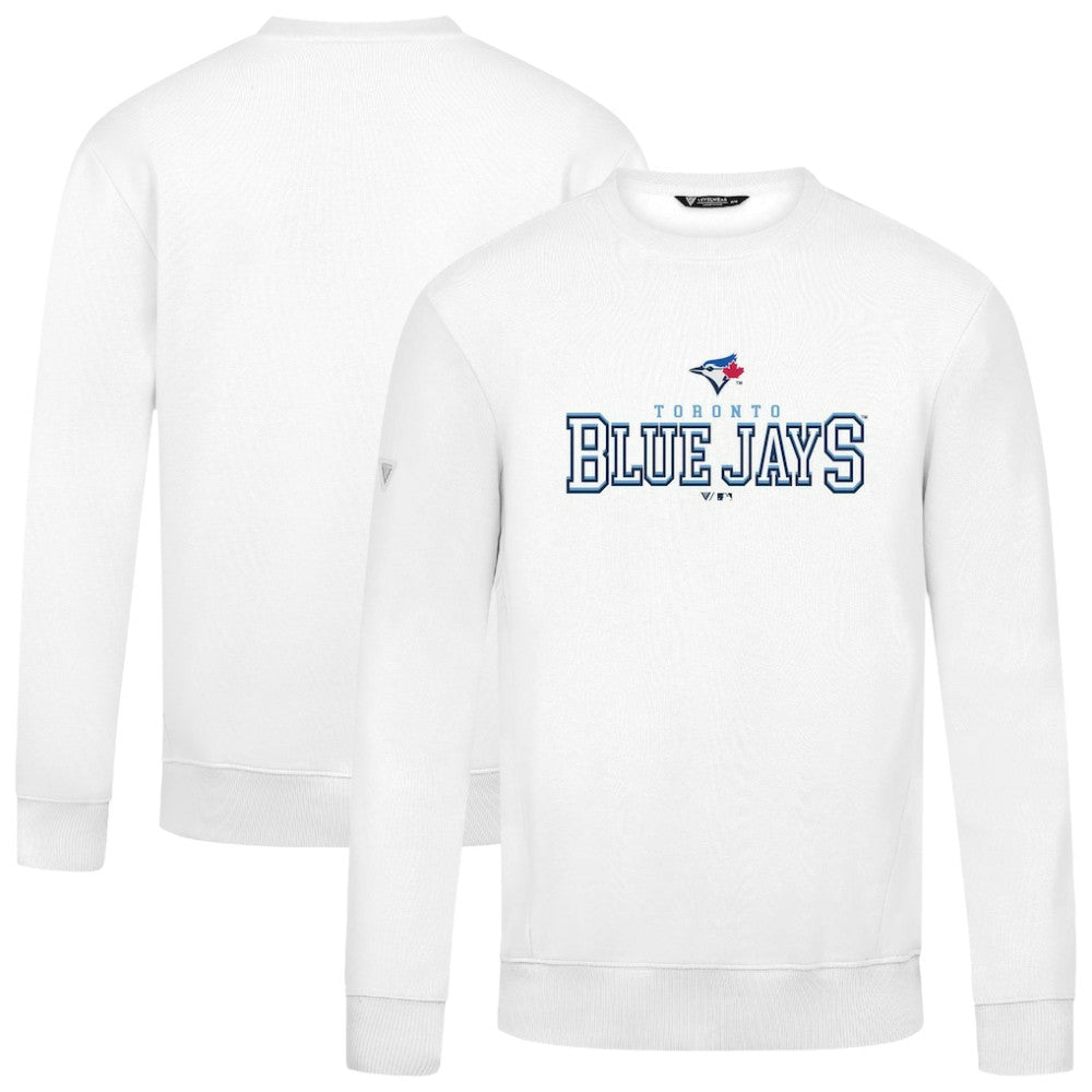 Toronto Blue Jays Levelwear Zane Journey Sweatshirt - White - MLB Lifestyle